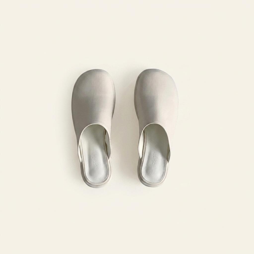 #세일 235 큐트 둥근코 3cm 슬리퍼 245 아이보리-새상품 1