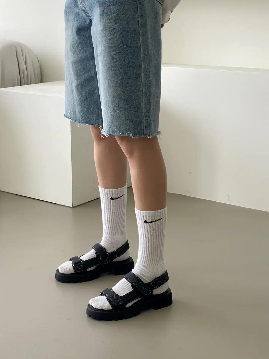 #세일 236 벨크로 찍찍이 4cm 캐쥬얼 샌들 240 카키 11