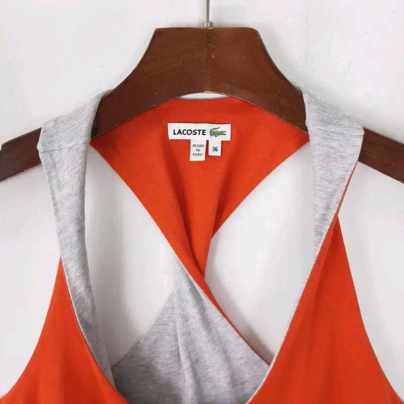 라코스테 빅넥 뒷꼬임 나시원피스 36 3