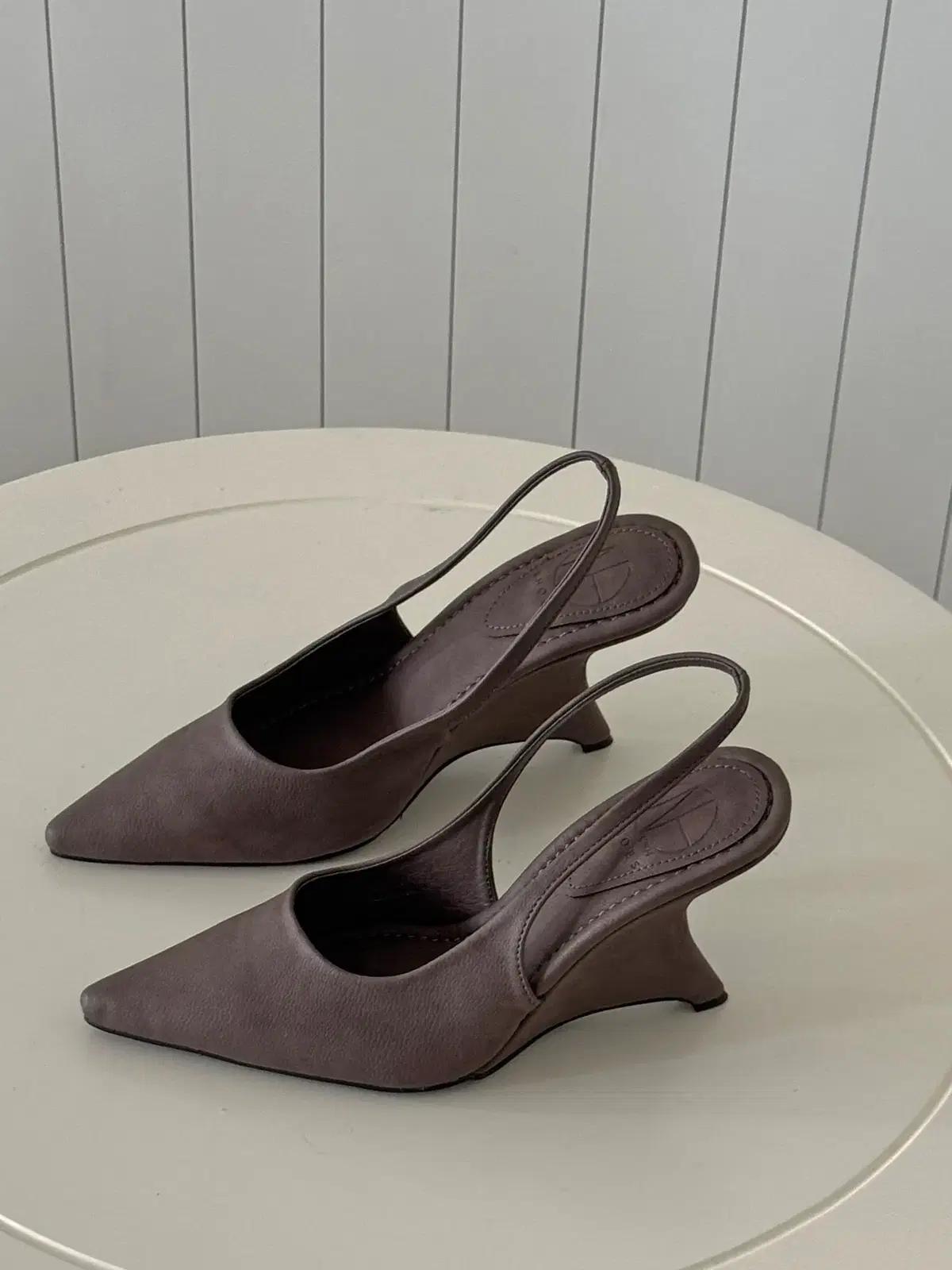 @9545 빈티지무드 10cm 웨지힐 230 블랙-새상품 8