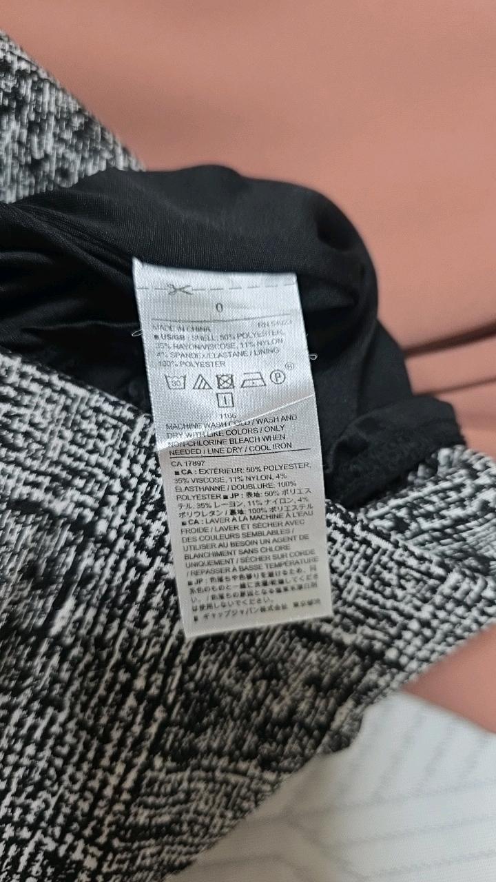 바나나리퍼블릭 체크 패턴 트위드 미디 원피스 6