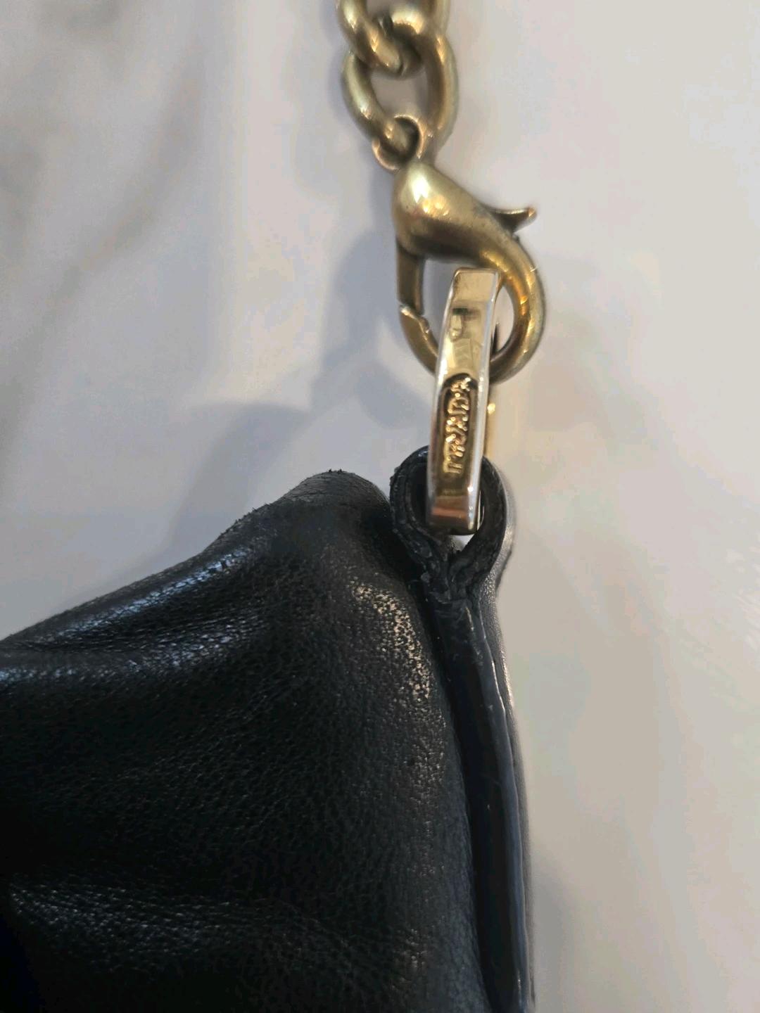 정품 프라다 블랙 리본 체인 숄더백 4
