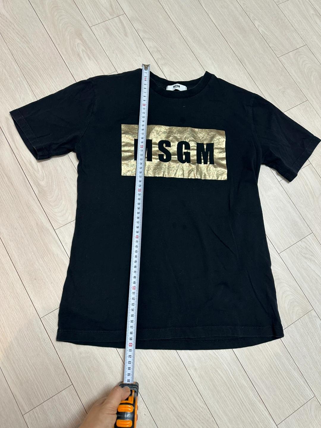 MSGM 키즈 블랙 반팔 티셔츠 (130-140) 6