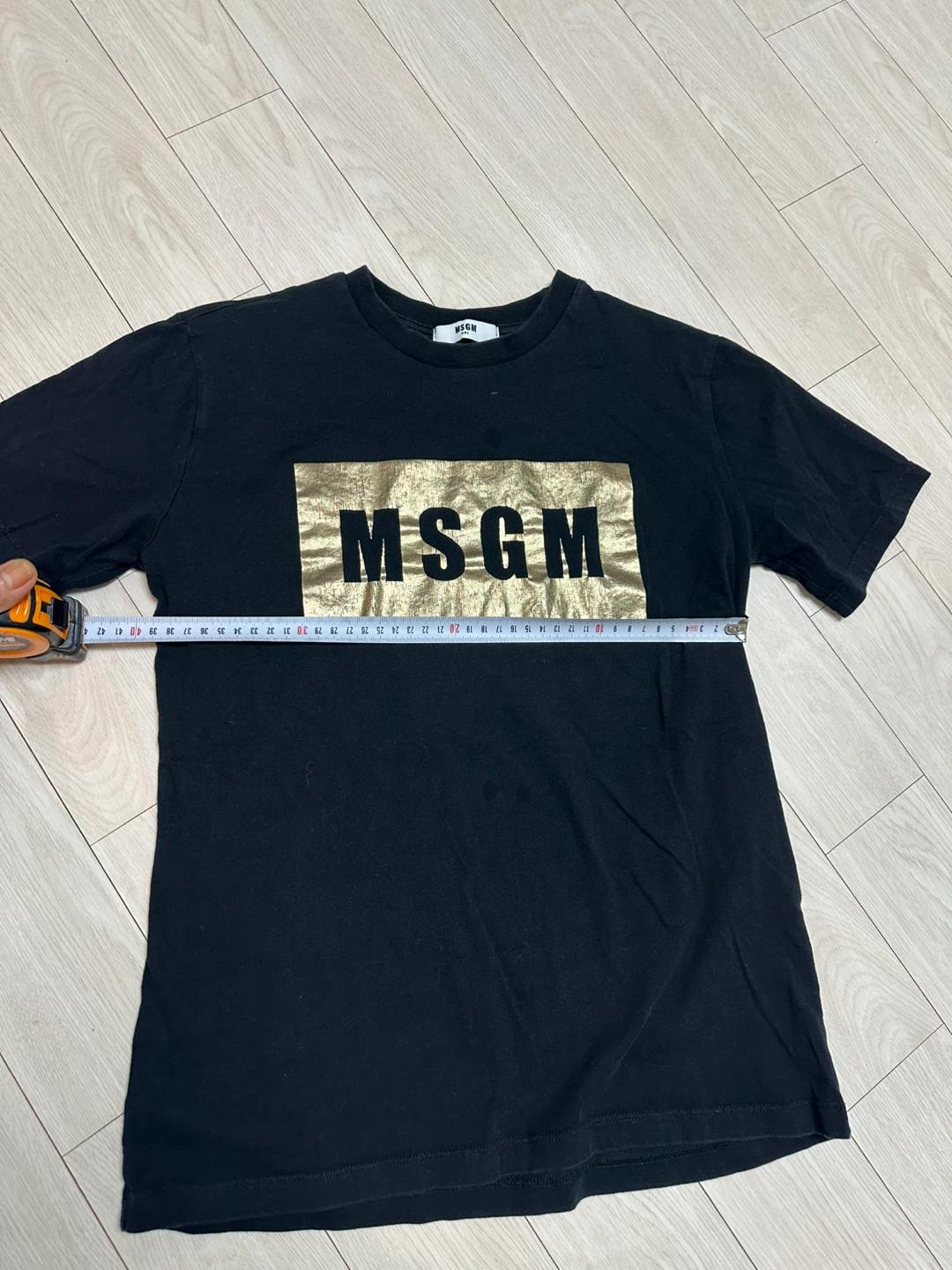 MSGM 키즈 블랙 반팔 티셔츠 (130-140) 2