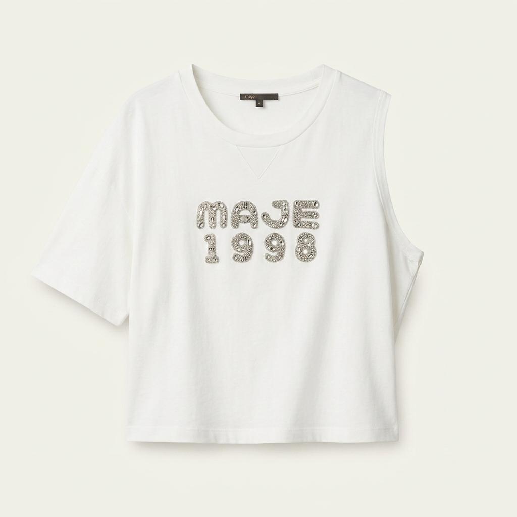 마쥬 1998 엠벨리시드 컷아웃 반팔 티셔츠 1