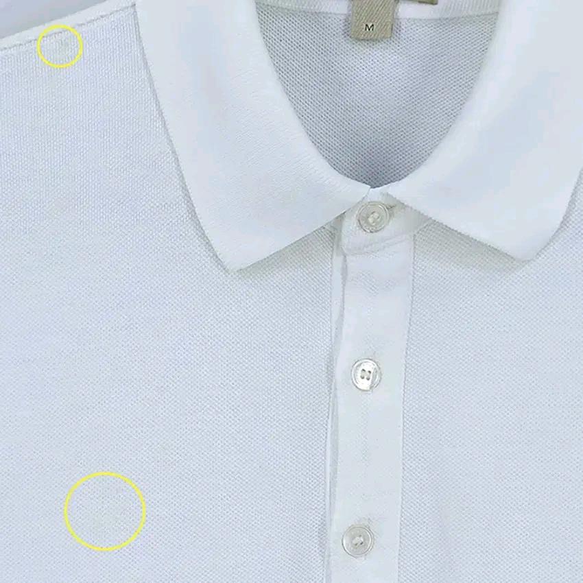 버버리 남성 로고자수 슬림핏 카라반팔 연아이보리M(HU45405) 9