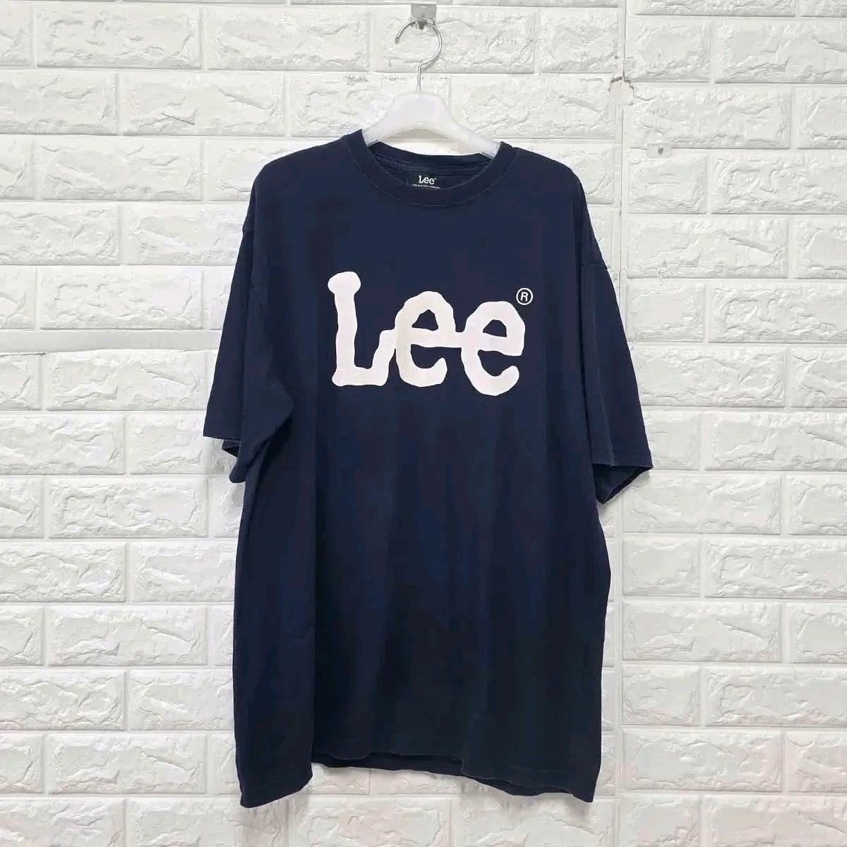 XL 21s Lee 네이비 빅로고반팔티 E49 2