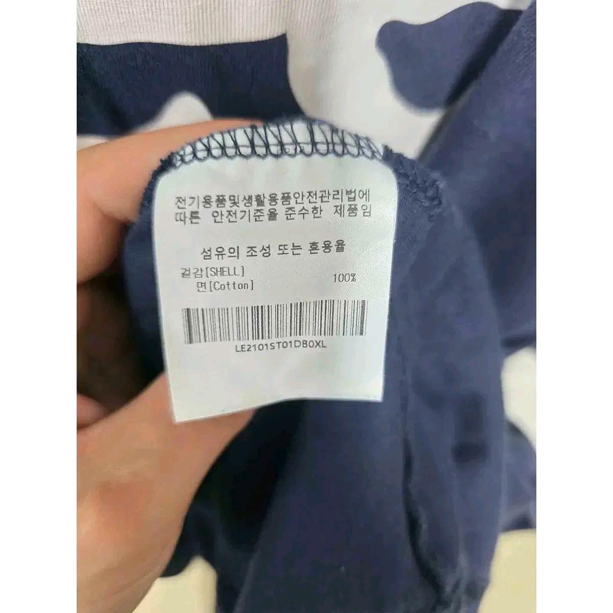 XL 21s Lee 네이비 빅로고반팔티 E49 4