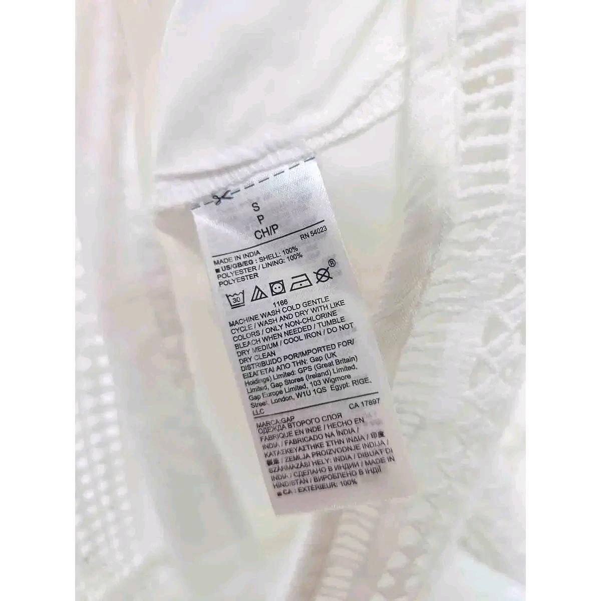 S 갭 GAP 화이트 펀칭 반팔 원피스 E55 4