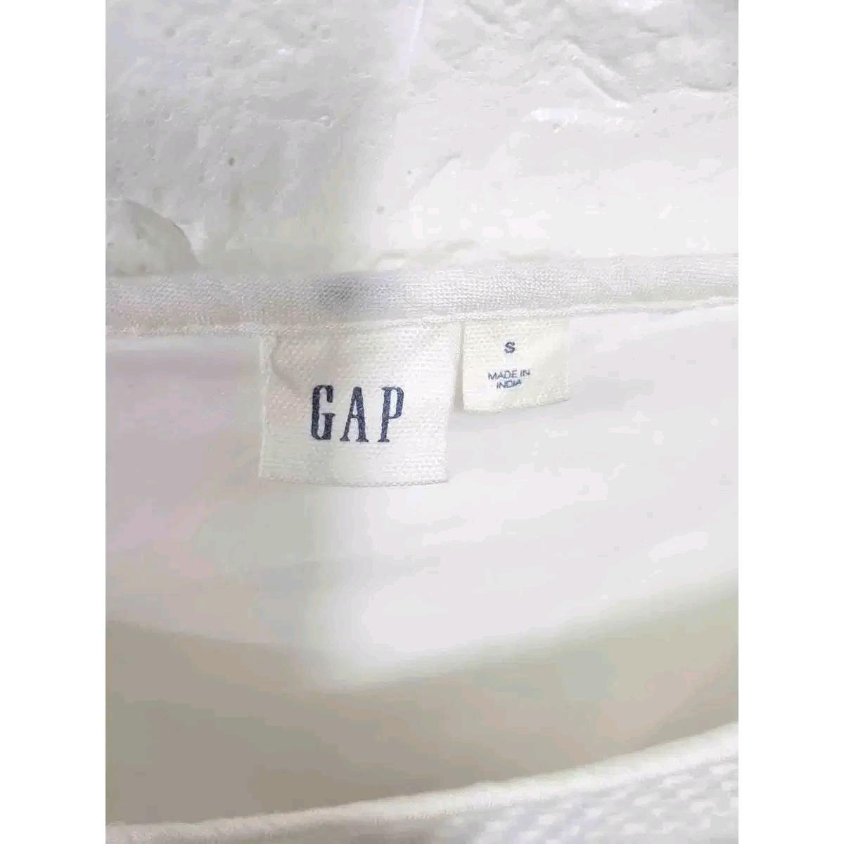 S 갭 GAP 화이트 펀칭 반팔 원피스 E55 3