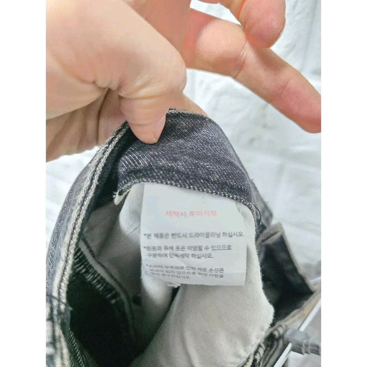 28인치 인사일런스 와이드핏 블랙데님팬츠 흑청바지 C616 4