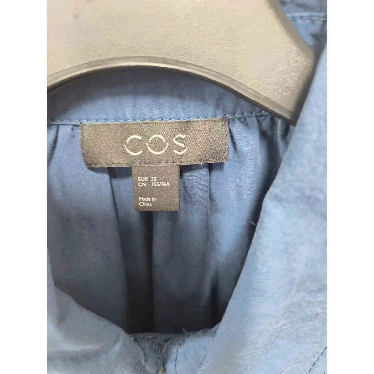 L 코스 COS 네이비 셔츠 원피스 E75 3