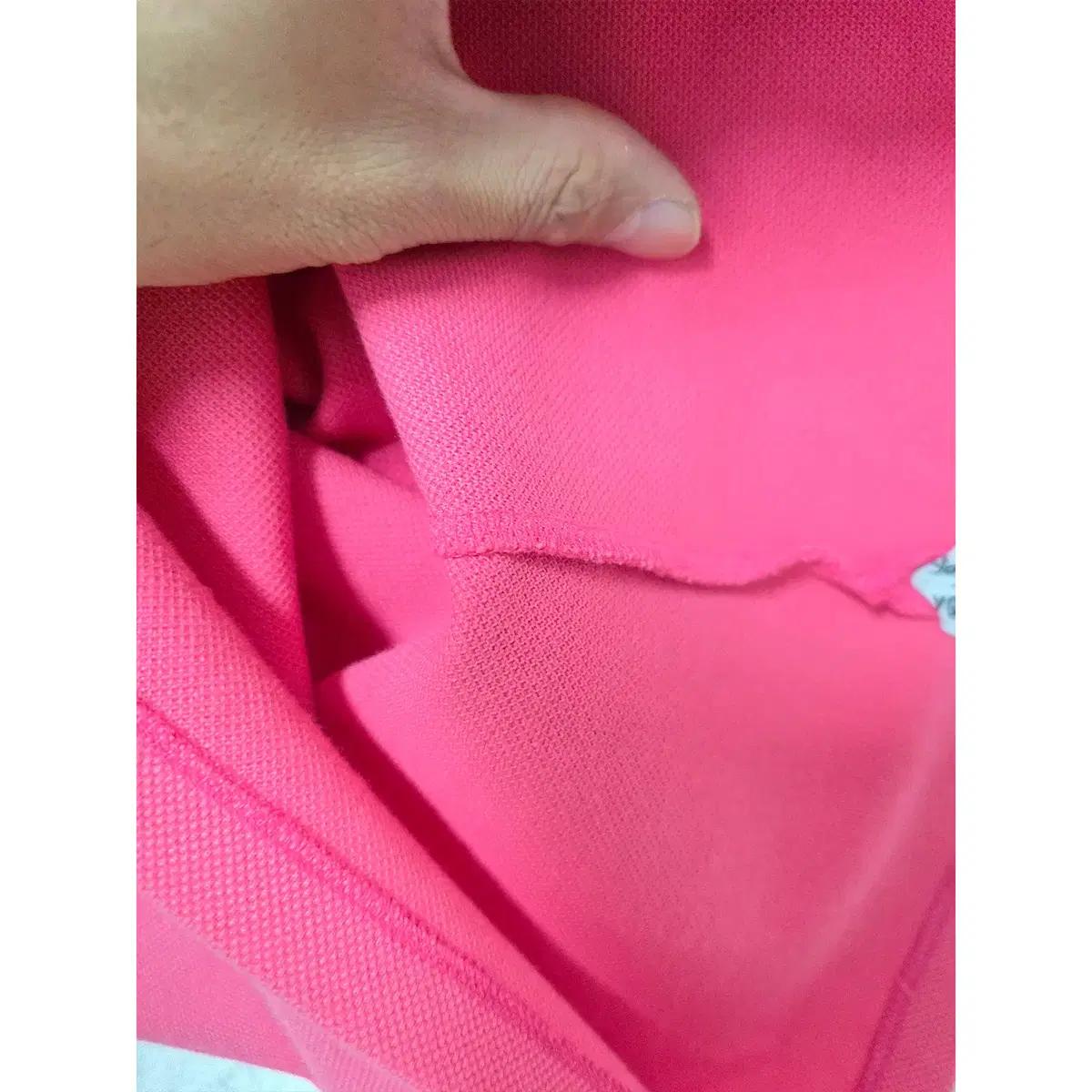 M 파리게이츠 골프 핑크 카라 반팔 티 E84 4