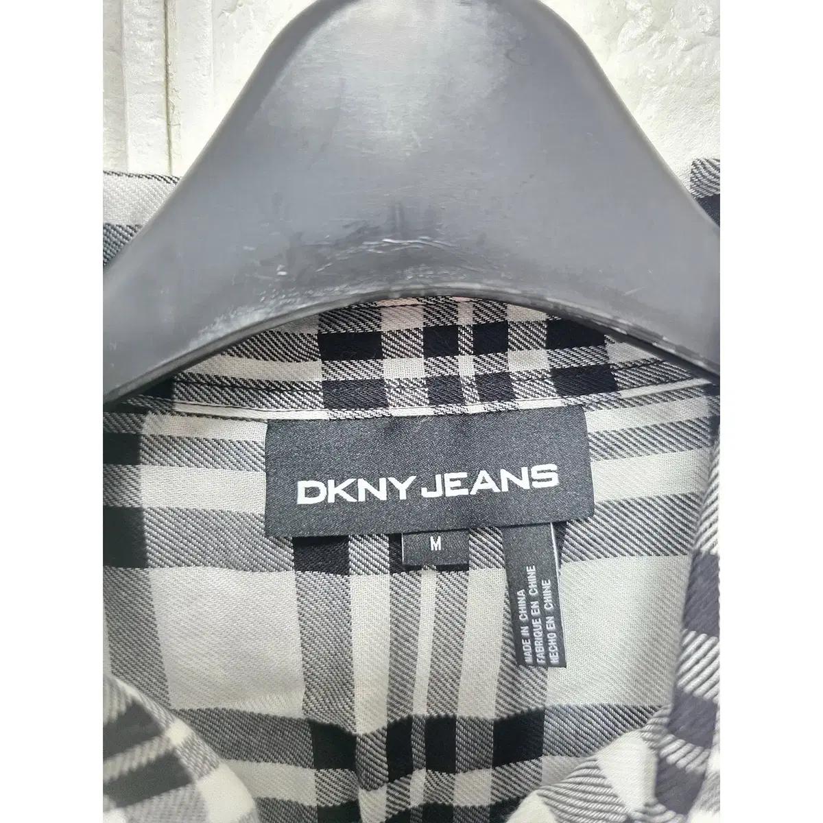 M DKNY 체크 롱 원피스 E90 3