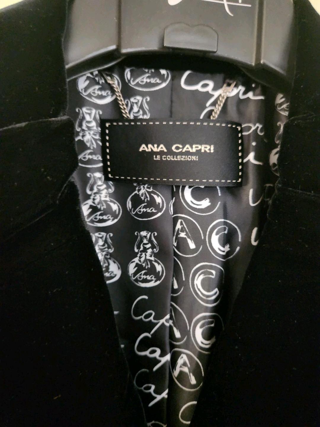 ANA CAPRI 벨벳 블랙 자켓 4