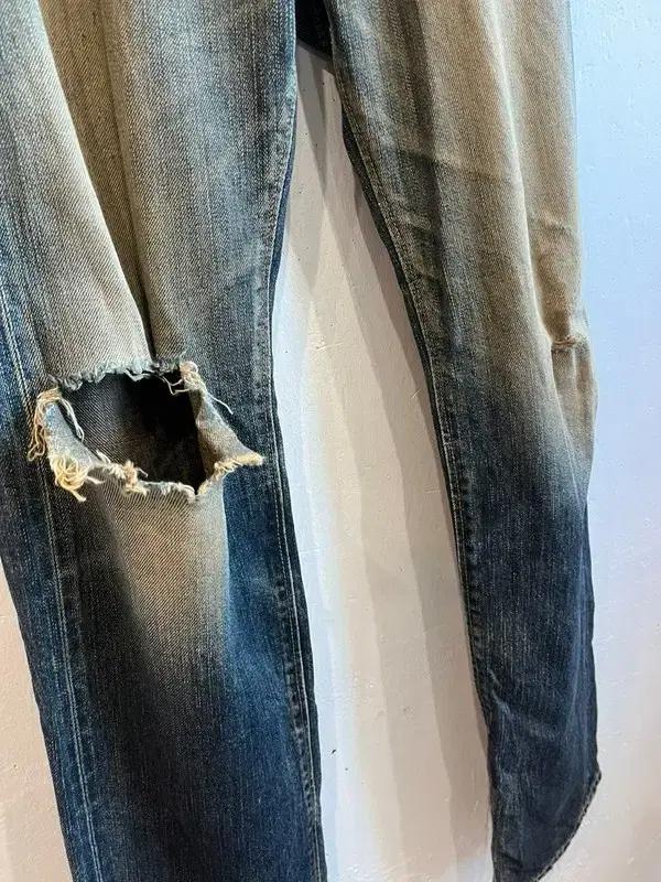 에드윈 재팬 505zx 오렌지탭 셀비지 디스 워시드 데님팬츠 Made in JAPAN 4