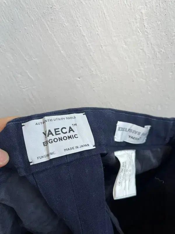 YAECA 야에카 핀턱 쇼츠 반바지 네이비 Made in JAPAN 4