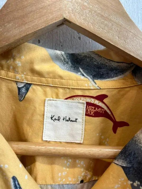 Karl Helmut 칼헬무트 돌고래 알로하 셔츠 Made in JAPAN 7