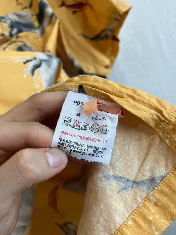 Karl Helmut 칼헬무트 돌고래 알로하 셔츠 Made in JAPAN 8