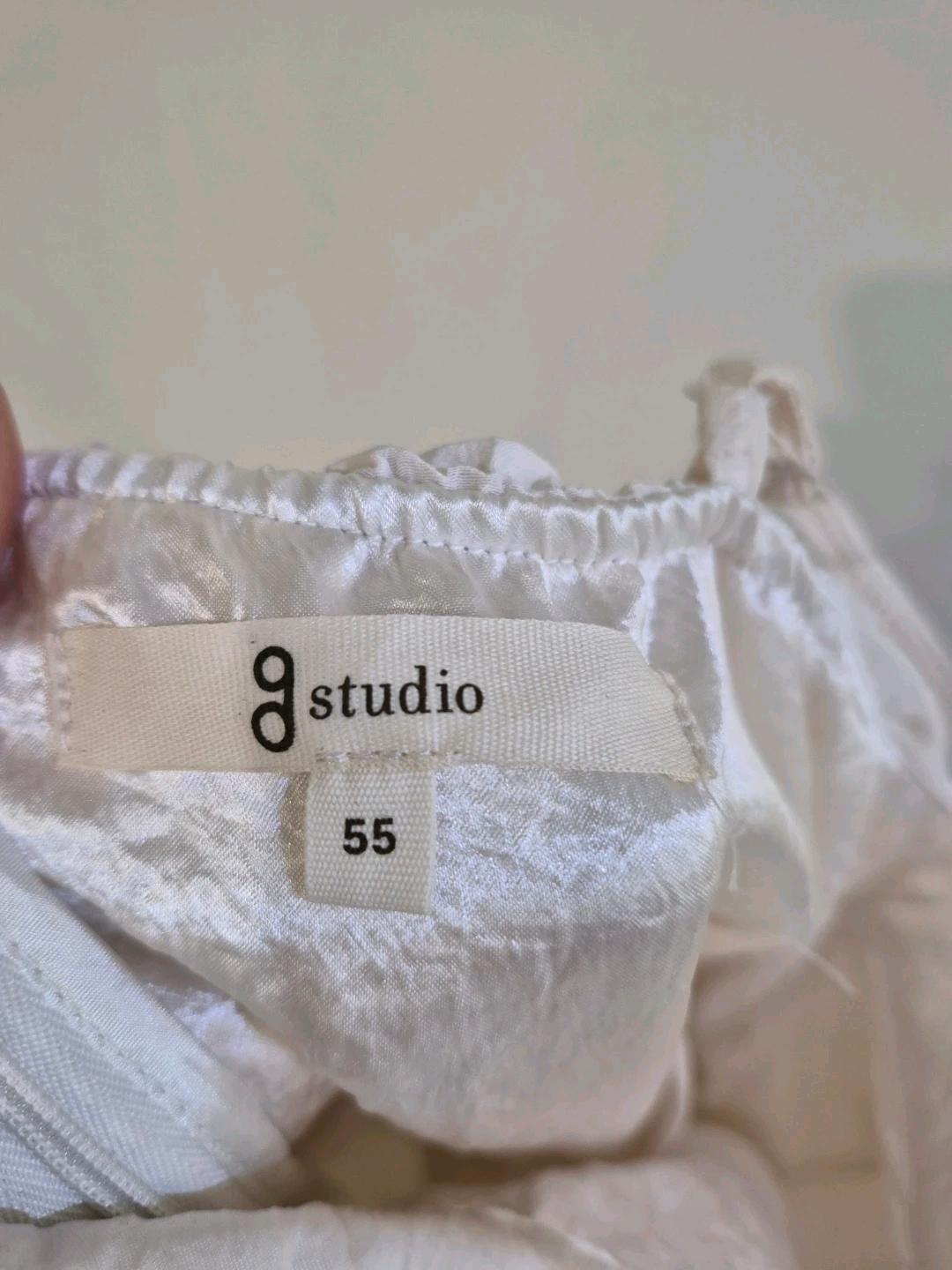 지스튜디오(g studio) 아세테이트 100% 프릴 뷔스티에 롱 원피스 8