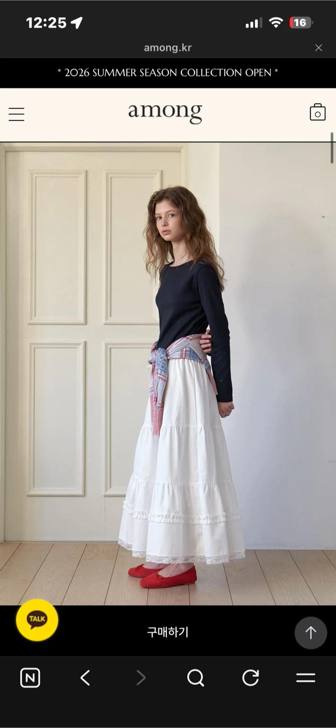 어몽 A PURE CANCAN SKIRT_WHITE S 3