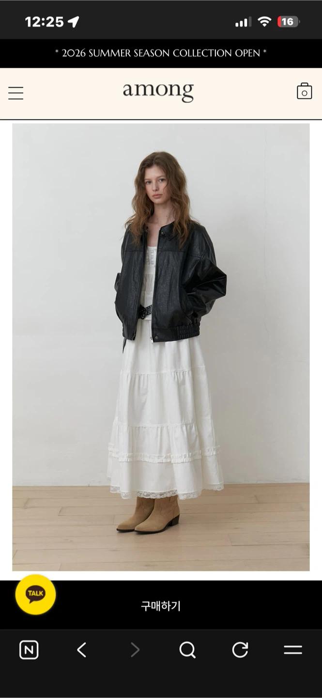 어몽 A PURE CANCAN SKIRT_WHITE S 4