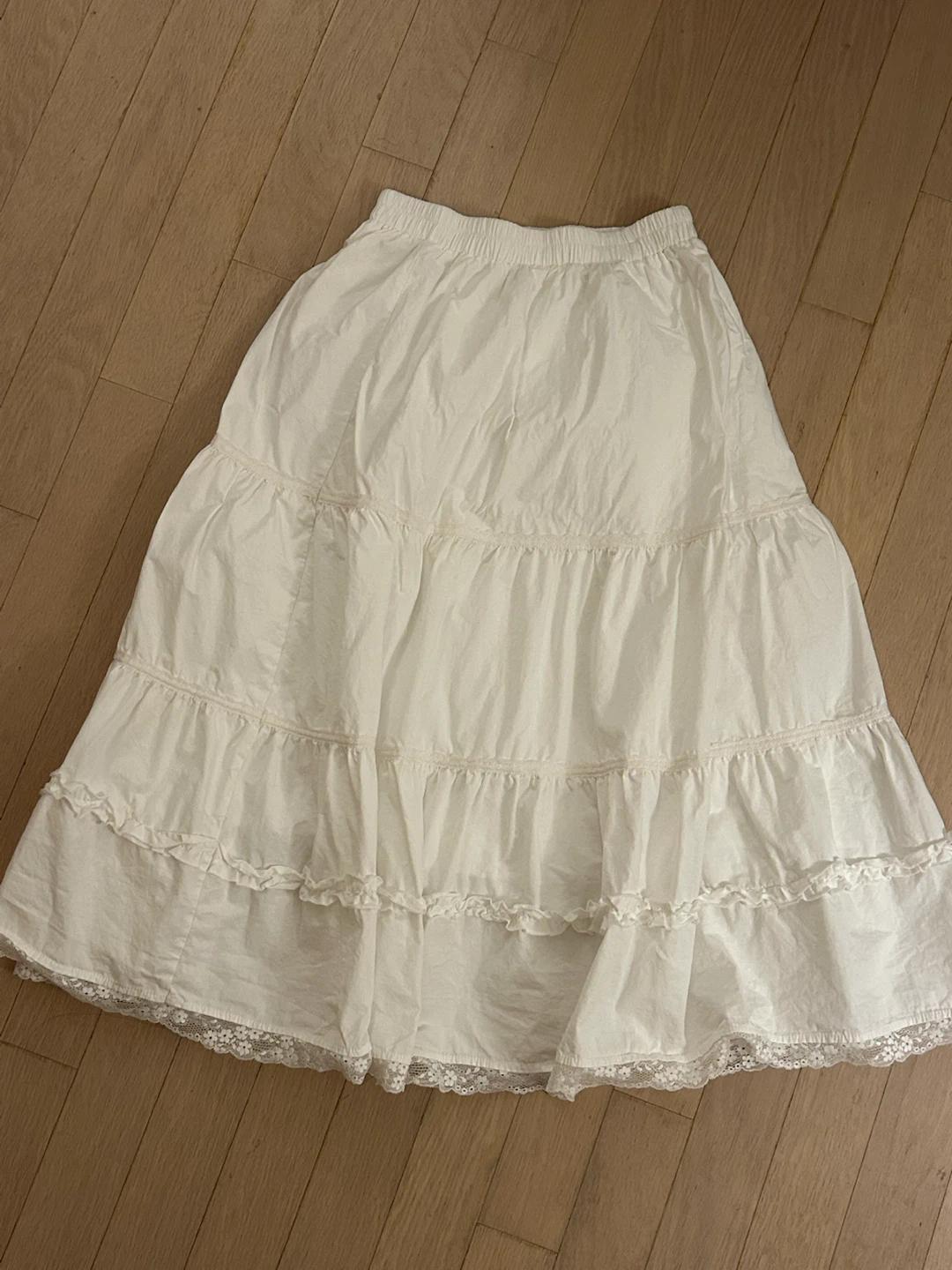 어몽 A PURE CANCAN SKIRT_WHITE S 6