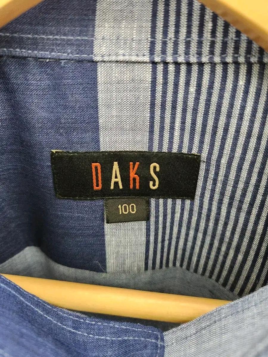 닥스(DAKS) 남성 멀티 체크 린넨 혼방 반팔 셔츠 5