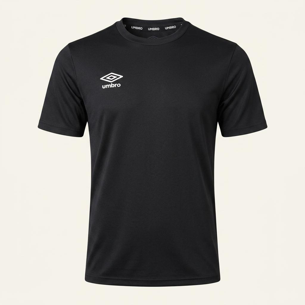 남성 엄브로 umbro 블랙 검정 기능성 반팔 티 티셔츠 트레이닝복 1