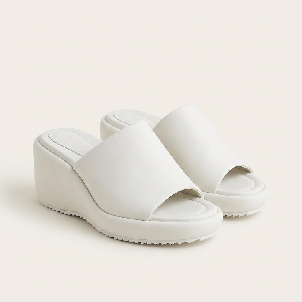 #9422 무광 7cm 귀여운 웨지 슬리퍼 240 화이트-새상품 1