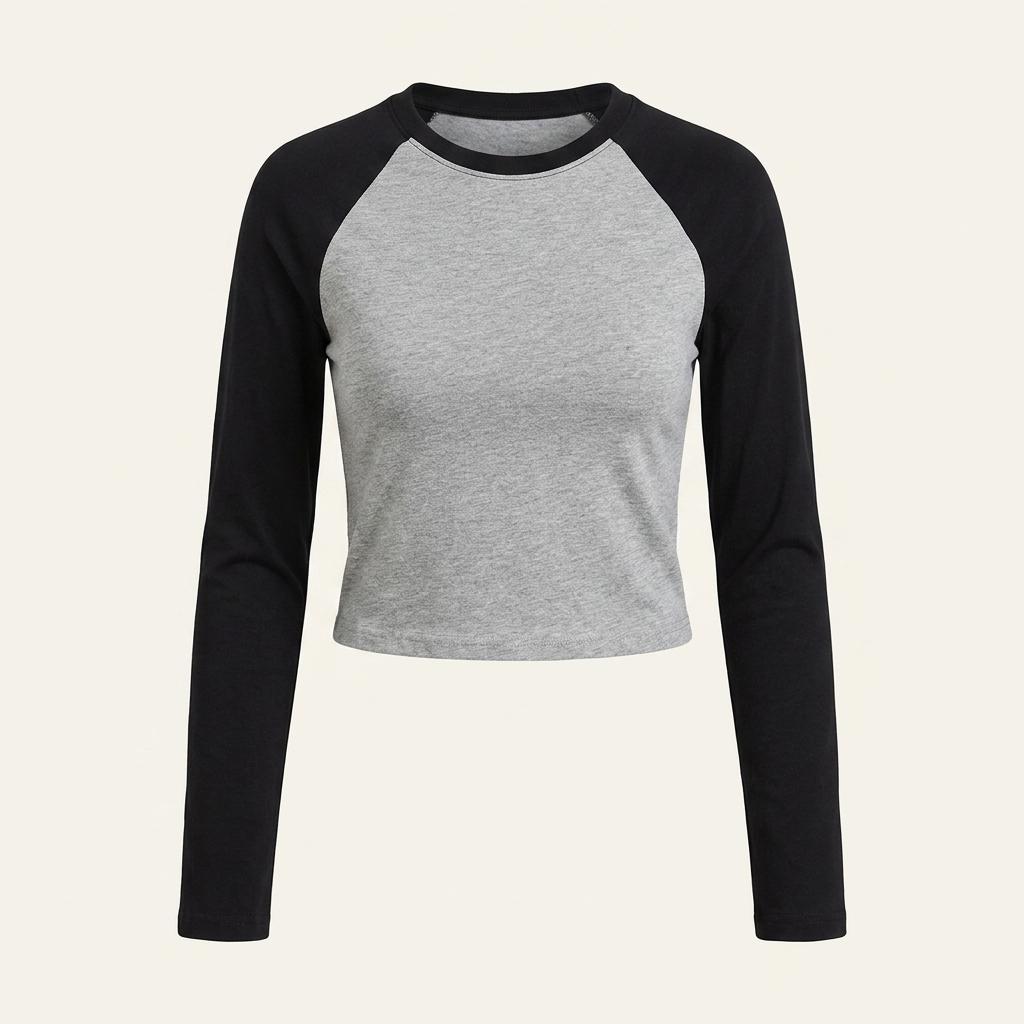 ASOS 크롭 래글런 긴팔 티셔츠 1