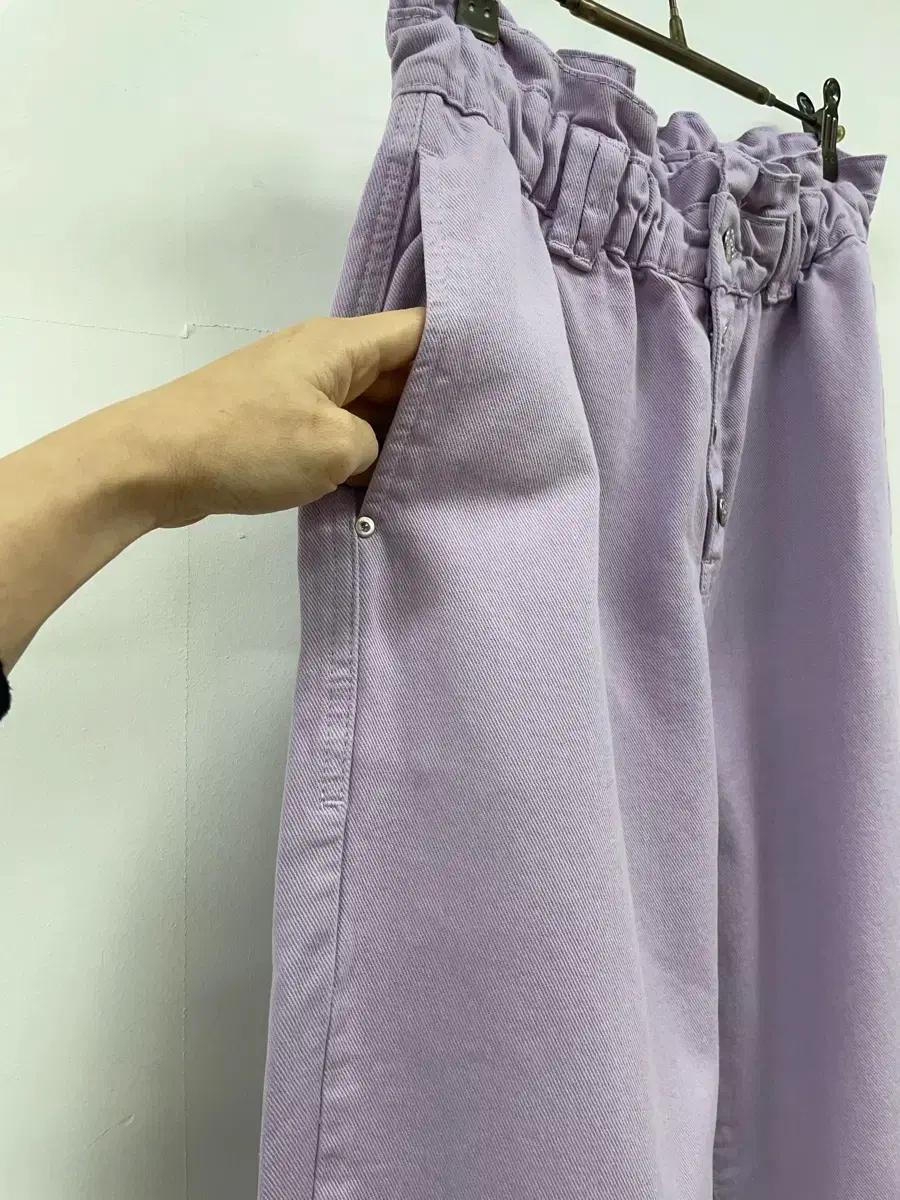 Zara 26사이즈 라벤더 벤딩 팬츠 9