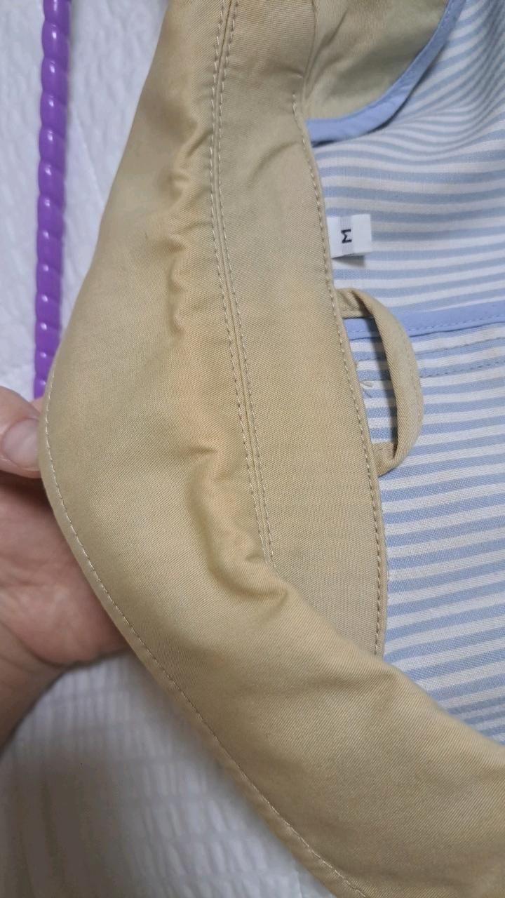 [무인양품] MUJI 코튼 혼방 트렌치 코트 베이지 5