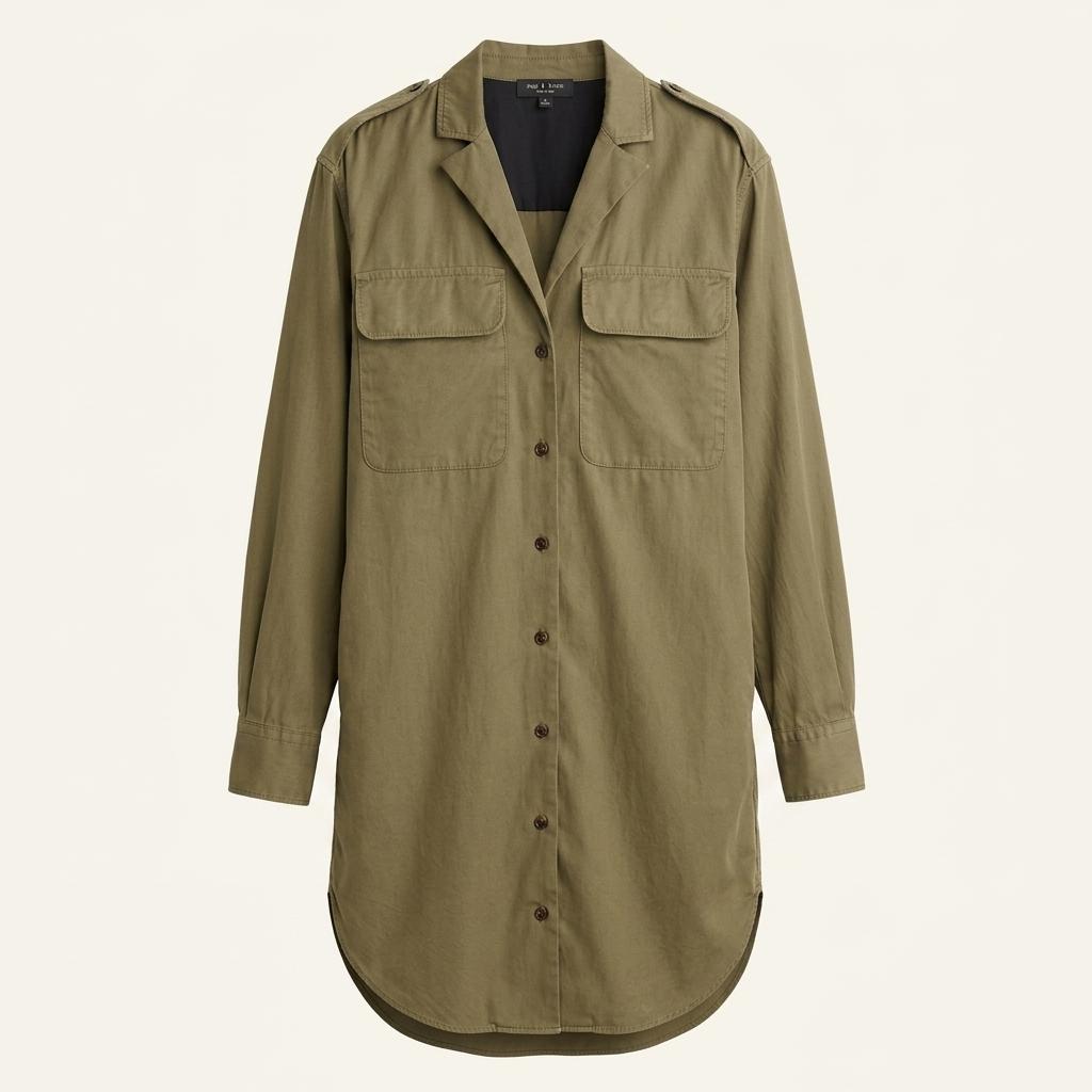 랙앤본 rag&bone 뉴욕 셔츠 원피스 카키 1