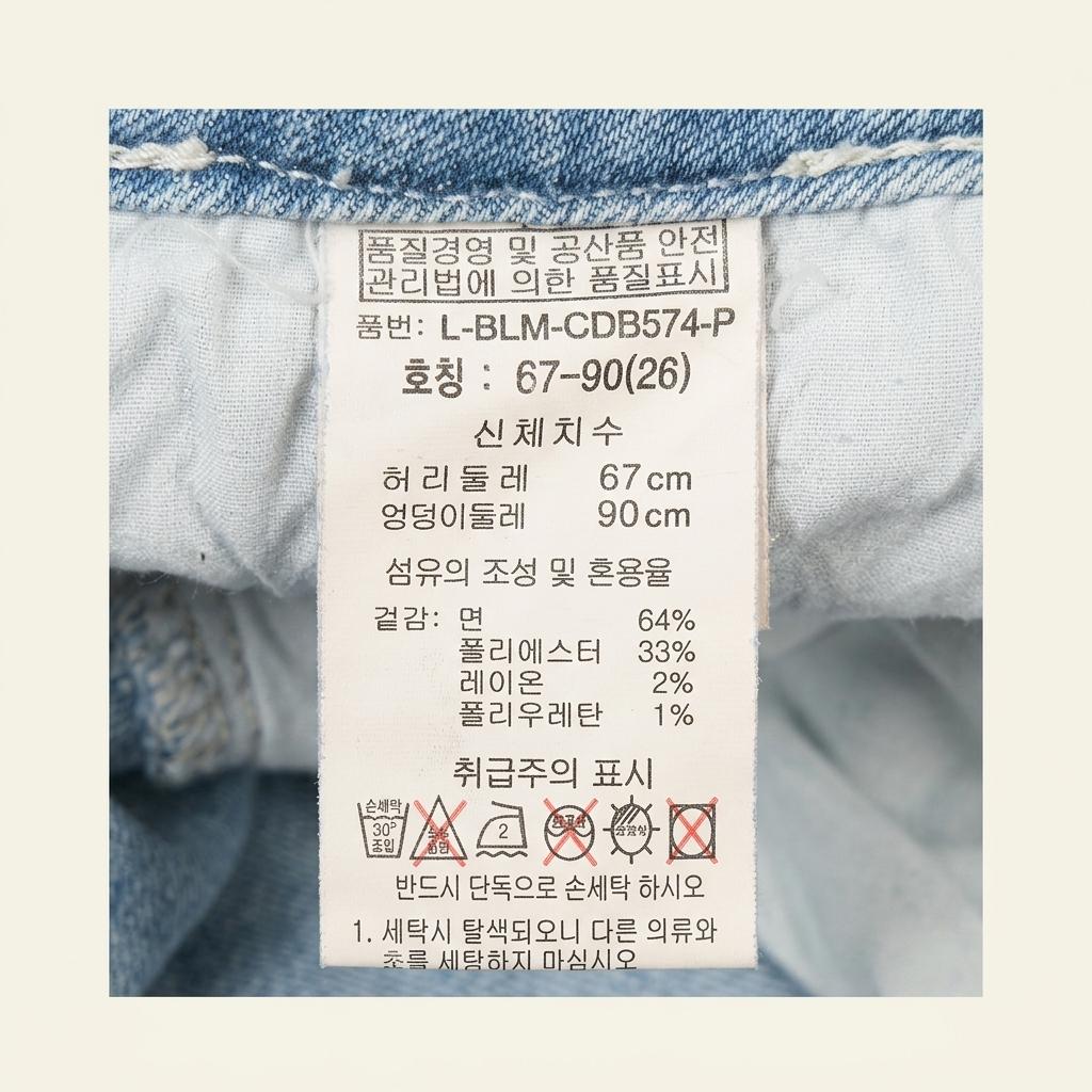브레알 연청 데미지 워싱 데님 팬츠 1