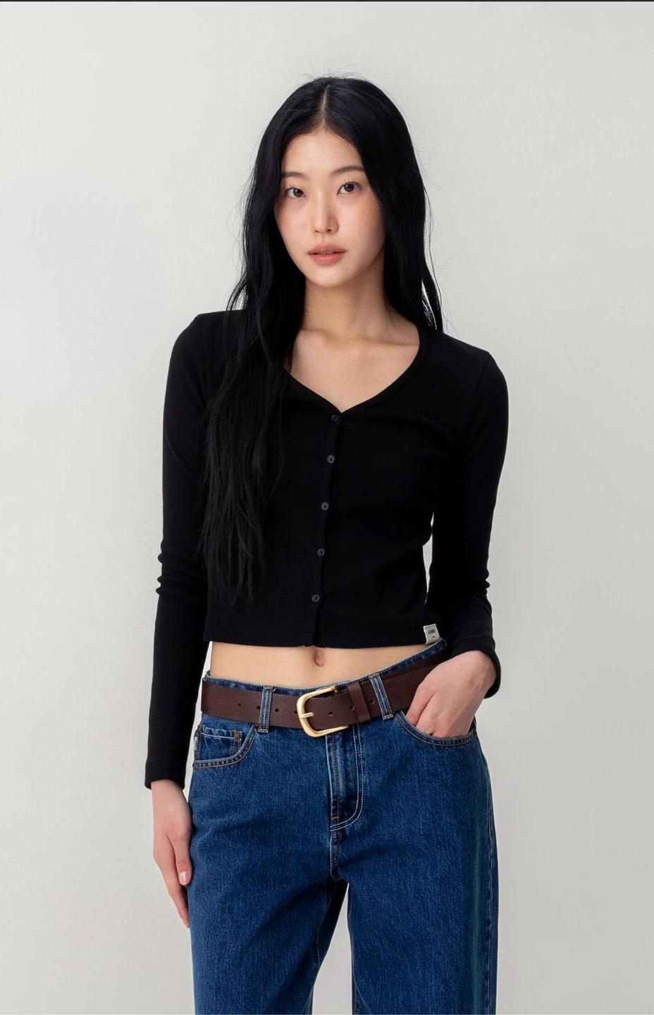 글로니 G CLASSIC 립 브이넥 가디건 6