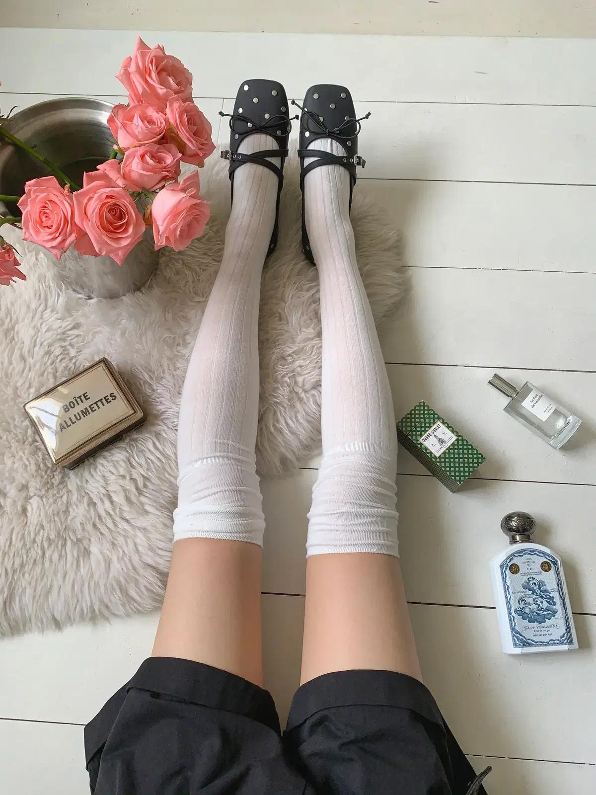 @9597 스터드 발레리나플랫, 메리제인 리본플랫 240 블랙-새상품 11