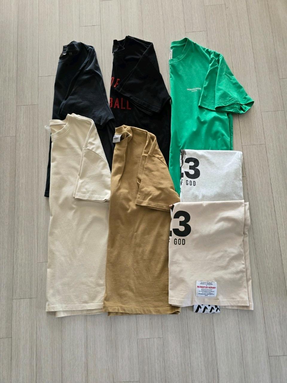 여름 반팔 티셔츠 7종 일괄 2