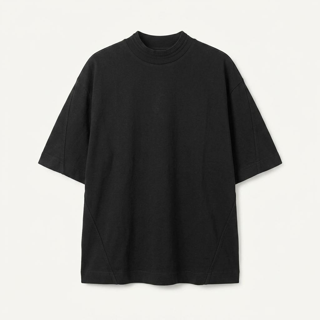 COS 오버핏 블랙 반팔 티셔츠 (252 1