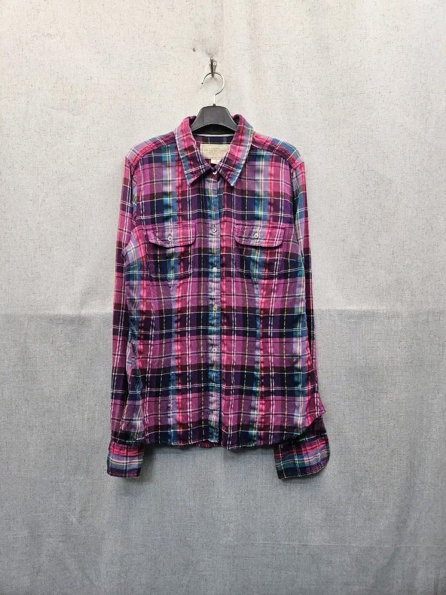 American Eagle Outfitters 핑크 체크 셔츠 (248 2