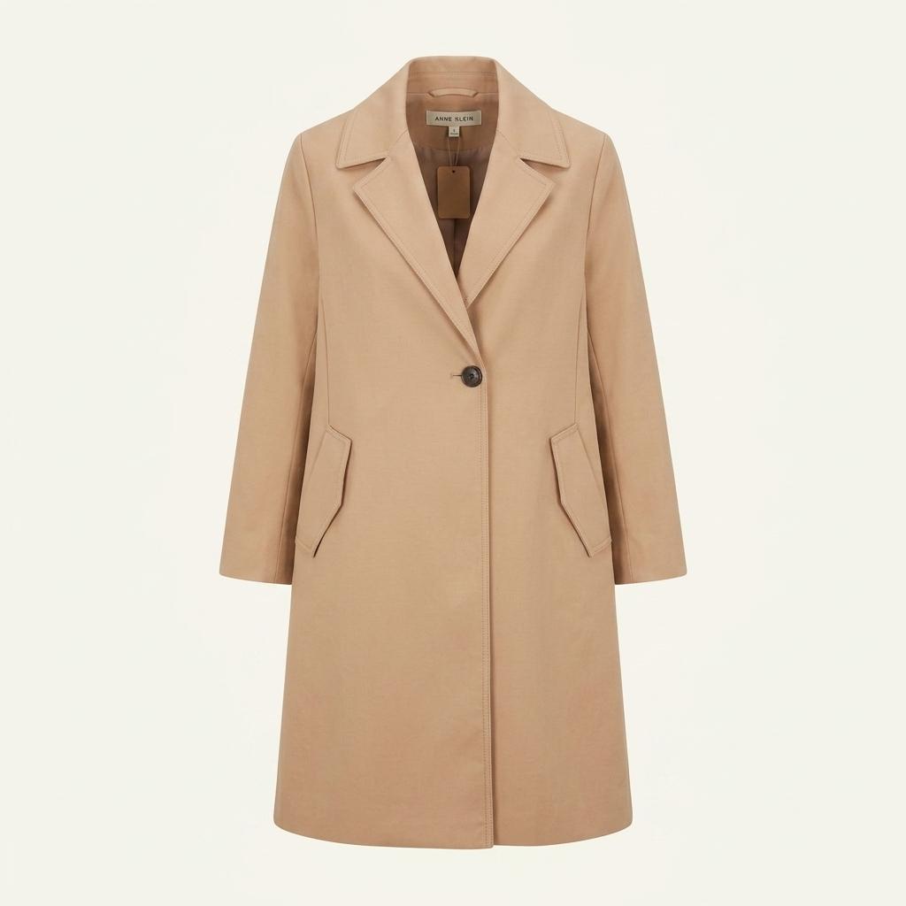 ANNE KLEIN 베이지 싱글 코트 (223 1