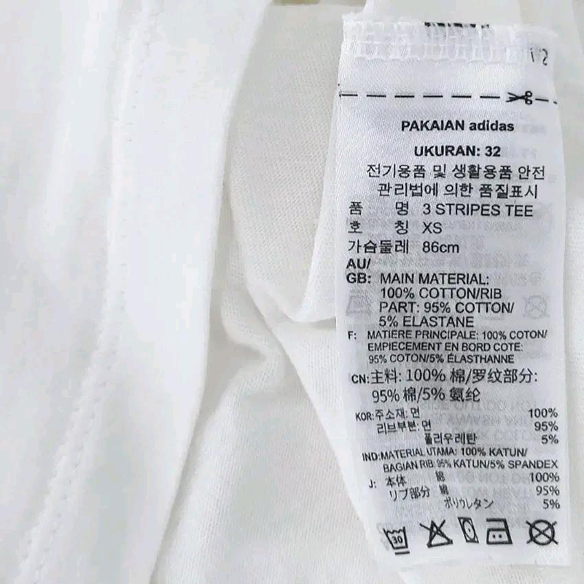 아디다스 여성 여름 PAKAIAN 반팔티 화이트XS (HU45458) 6