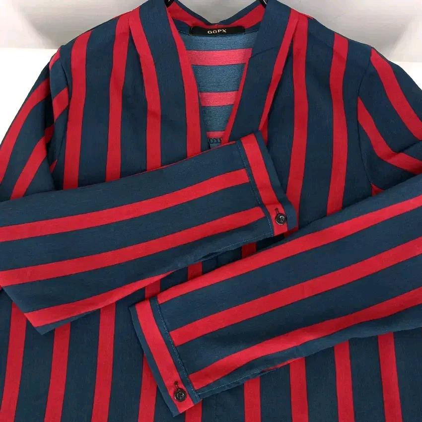지지피엑스 여성 춘하 긴팔블라우스 네이비 (HU45474) 4