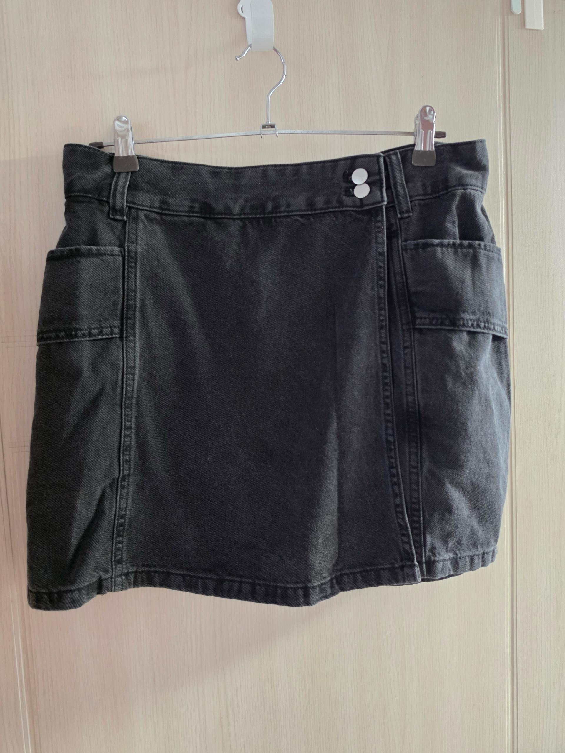 에잇세컨즈 차콜 데님 치마바지 XL 4