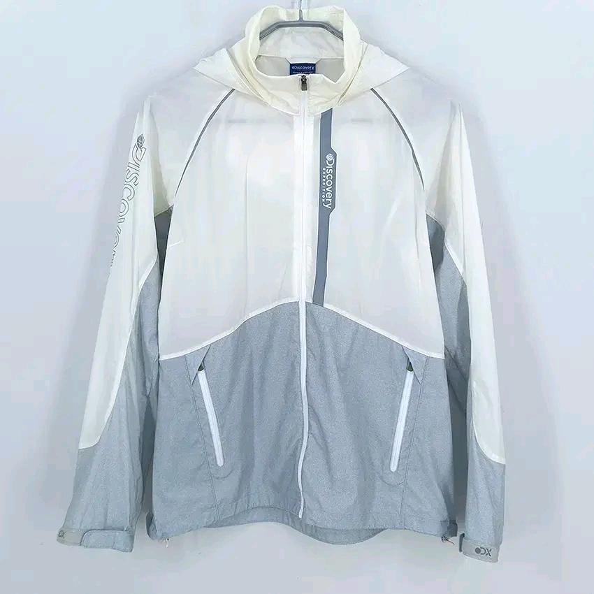 디스커버리 여성 춘하 후드 경량바람막이 아이보리 (HU45488) 2