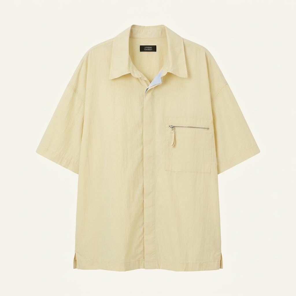 23s XL 스튜디오 톰보이 라이트 옐로우 반팔 셔츠 C387 1