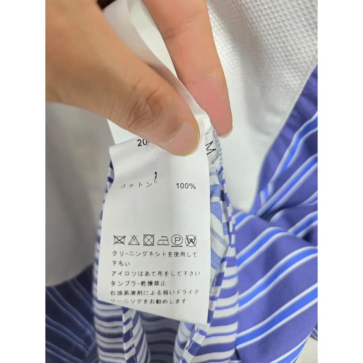M 21s 사카이 SACAI 레이어링 스트라이프 셔츠 블라우스 E153 4