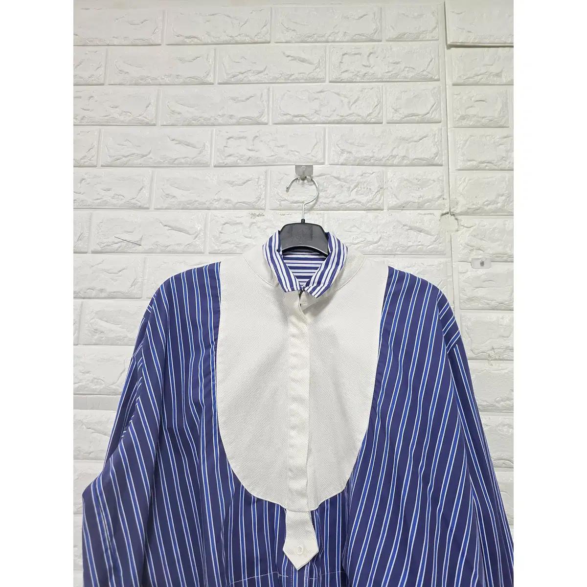 M 21s 사카이 SACAI 레이어링 스트라이프 셔츠 블라우스 E153 6