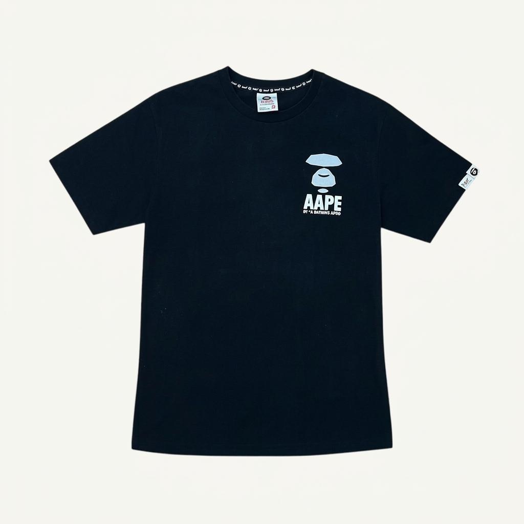 AAPE 에이프 그래픽 로고 반팔 티셔츠 블랙 1