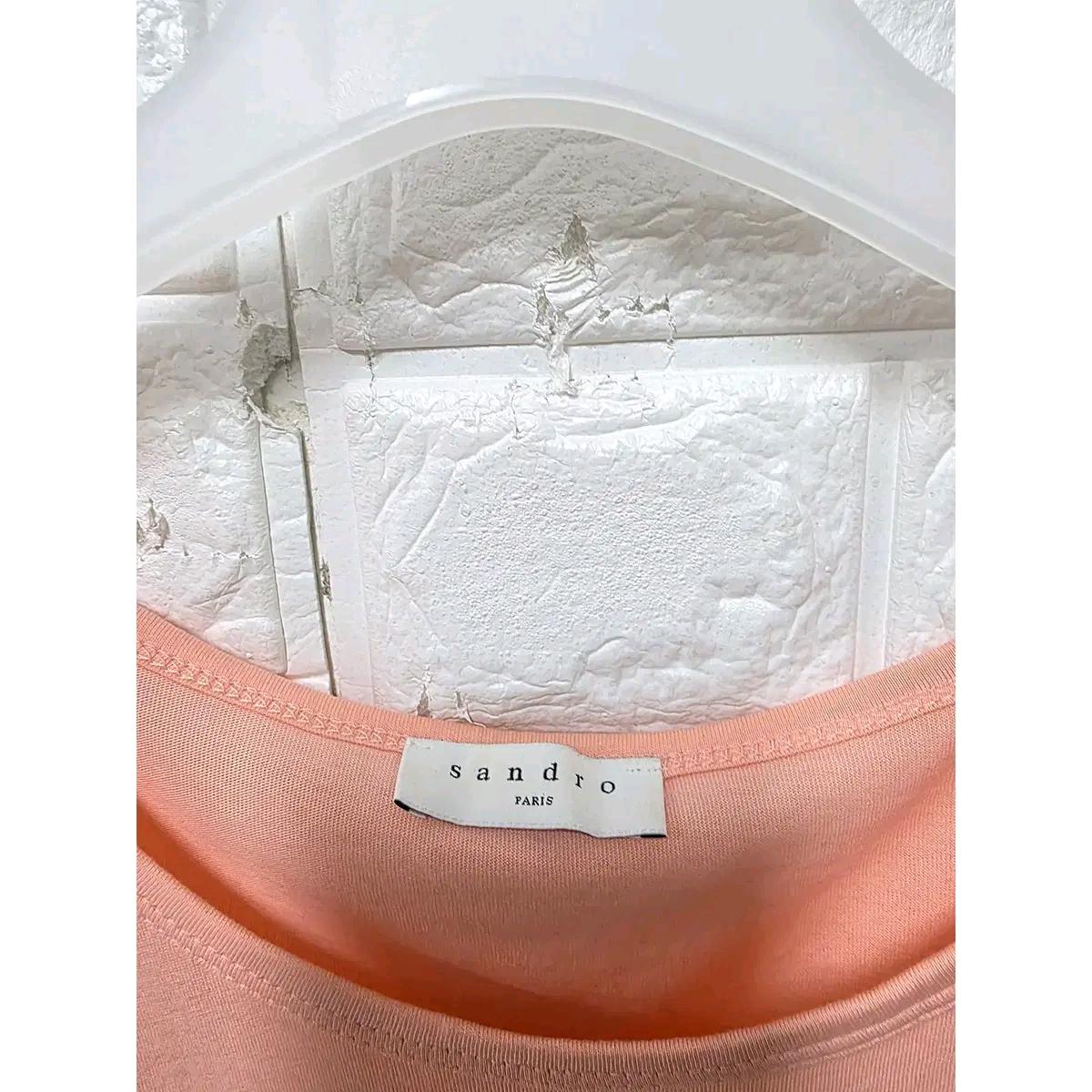 L 산드로 SANDRO 핑크 블라우스 E213 3